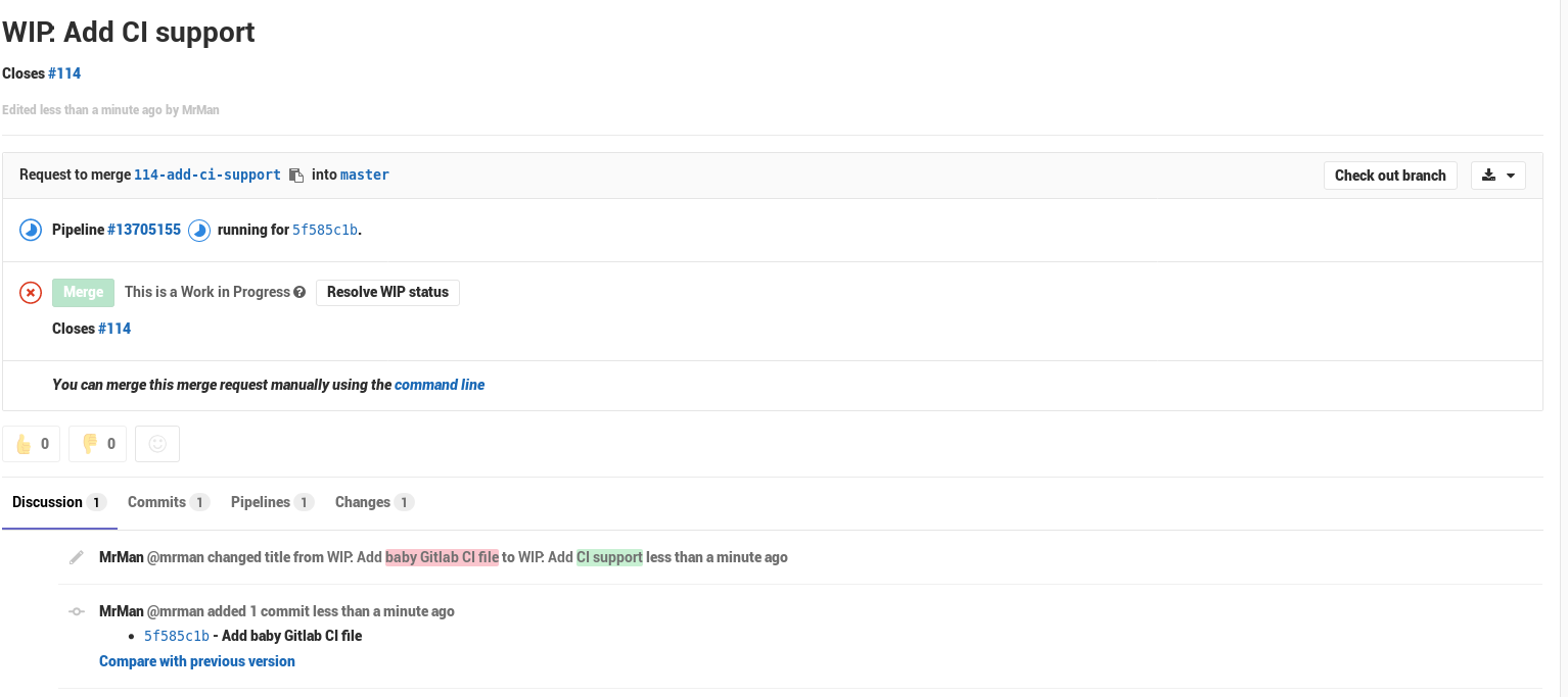 First pipeline for this project